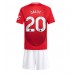 Manchester United Diogo Dalot #20 Hjemmedraktsett Barn 2024-25 Korte ermer (+ Korte bukser)